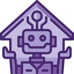artificial intelligence two tone icon