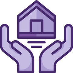 house two tone icon