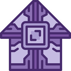 smart home two tone icon