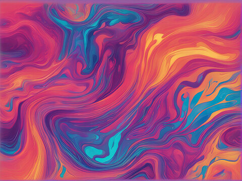 Colorful Luquid textures background with Generative AI.