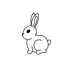 Obraz na płótnie Canvas rabbit bunny icons. Vector illustrations.