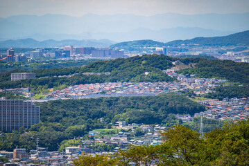 神戸の鉢伏山から見た神戸の街並み