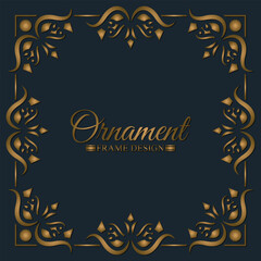 Elegant decorative frame design background