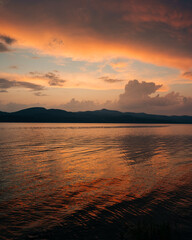 Sunset on Lake Champlain from D.A.R. State Park, Addison, Vermont