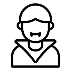 Vampire Avatar outline icon