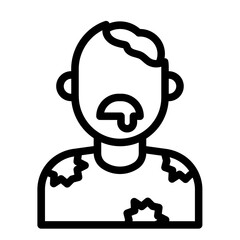 Zombie Avatar outline icon