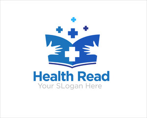 read health logo designs for medical book logo