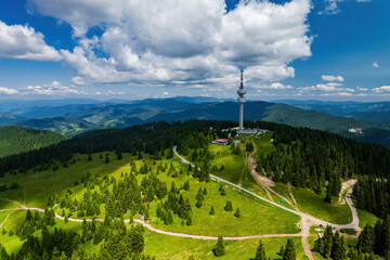Snejanka TV tower in Pamporovo, Rhodope mountains