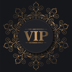 luxury vip card design template