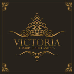 Elegant decorative frame design background