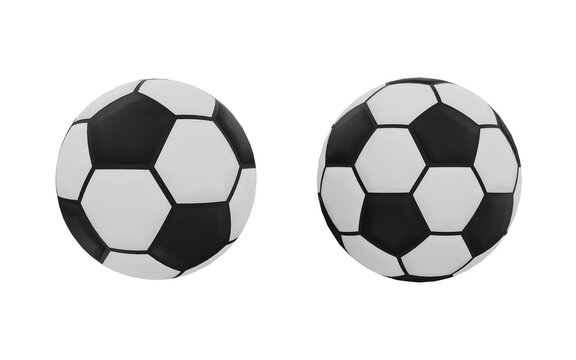 soccer ball 3d, back to school 3d render, transparent background, high quality render