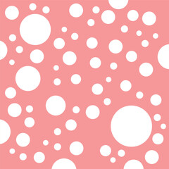 cute abstract dots pattern pink background