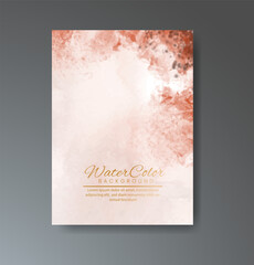 Cover template with watercolor background. Design for your cover, date, postcard, banner, logo.