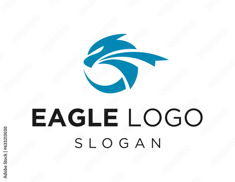 Aufkleber logo about eagle on a white background. created using the coreldraw application.