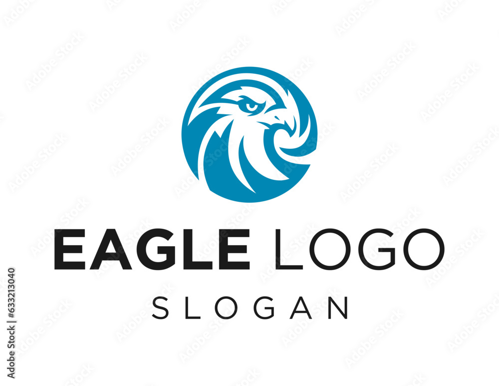 Aufkleber logo about eagle on a white background. created using the coreldraw application.