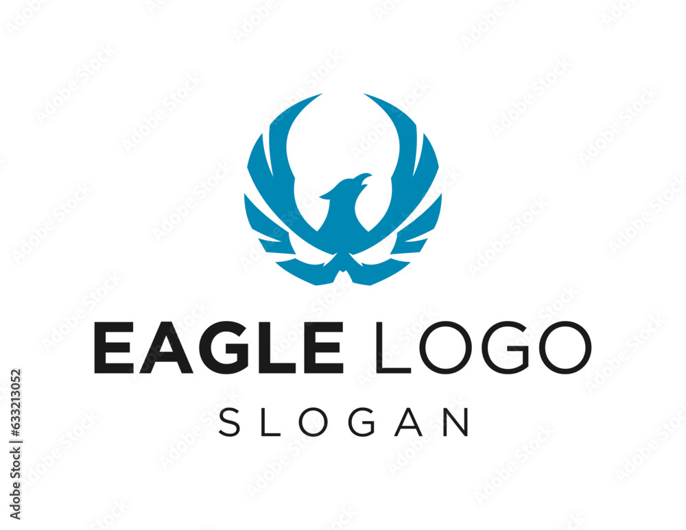 Aufkleber logo about eagle on a white background. created using the coreldraw application.
