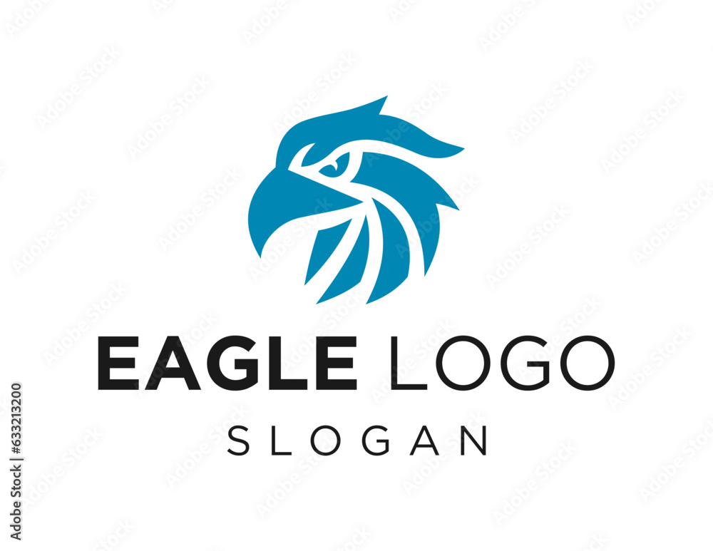 Poster logo about eagle on a white background. created using the coreldraw application.