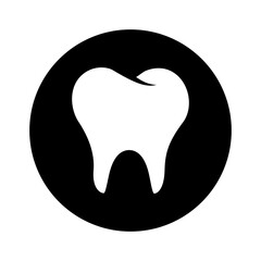 Tooth icon vector on trendy style for design and print