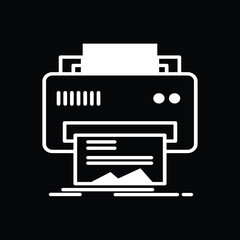 Modern Printer icon vector illustration.