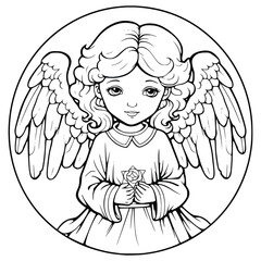 Angel Coloring Pages For Kids