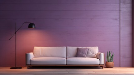
Wall Art in living room, Wall art mockup, Minimalist clean sofa, with a background on the wall with randon rgb volumetric design, 8k, qhd, sofa interior design,