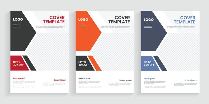 New brochure annual report, sell sheet, template with a4 front pagegraphics