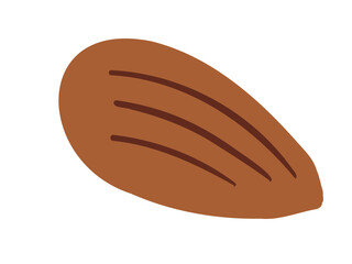 かわいいアーモンド／手描きイラスト素材