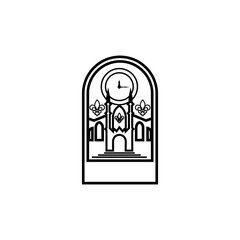 modern and innovative line art church logo design