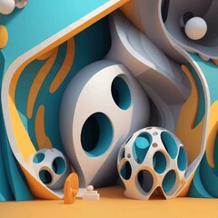 3D abstract background  for wallpaper banner leaflet