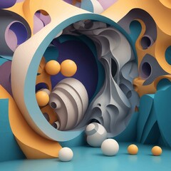 3D abstract background  for wallpaper banner leaflet