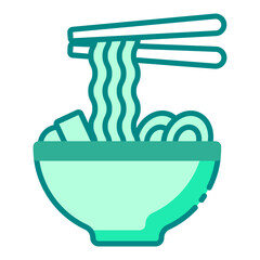Bowl of Noodles green icon