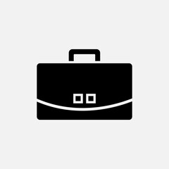 Briefcase, Baggage Icon. Bag, Portfolio Symbol - Vector.    