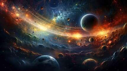 The best view of the galaxy, universes, solar systems, planets, parallel realities,