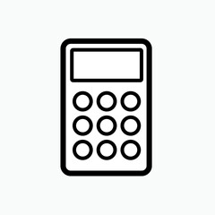 Calculator Icon. Calculate, Accounting Symbol.     
