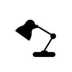 Desk Lamp Icon. Adjustable Table Light. Decoration Element Symbol