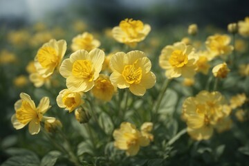 Obraz na płótnie Canvas Most Beautiful Flower Yellow Oxlip Flowers In Spring