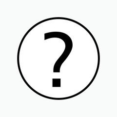 Question Mark Icon. Asking Symbol - Vector.