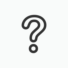 Question Mark Icon. Asking Symbol - Vector.