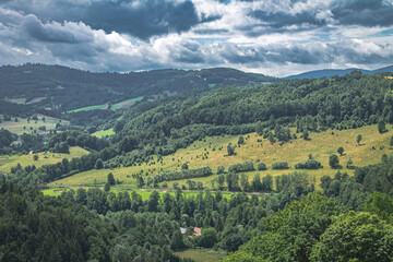 Fototapeta premium summer holidays in the mountains 