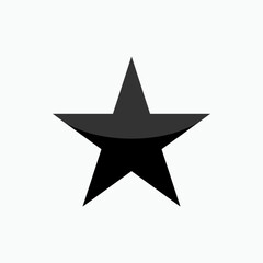 Star Emblem Icon. Verified, Award Symbol  - Vector