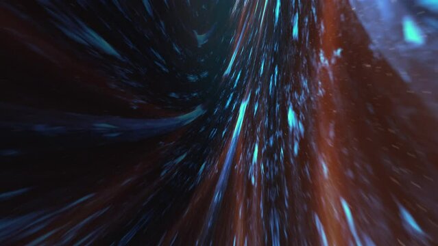 Universe Warp, Wormhole , Warp Drive. Seamless Loop