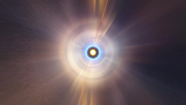 Wormhole tunnel, Speed of light, Space Travel. Seamless Loop