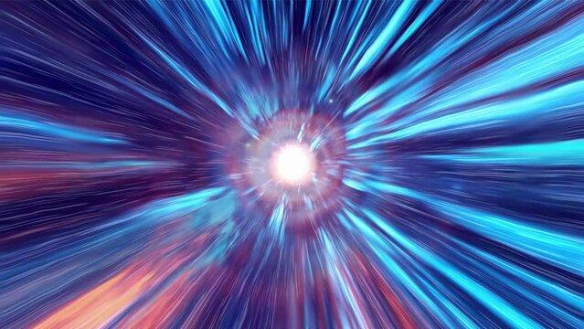 Warp Drive, Speed of Light, Hyperspeed. Seamless loop