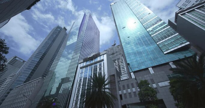 High-Rise Business Buildings In Makati District In Manila, Philippines