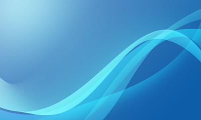 blue light color lines wave curves smooth gradient abstract background