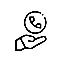 phone call line icon