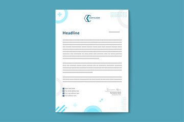 Medical doctor geometric Letterhead template