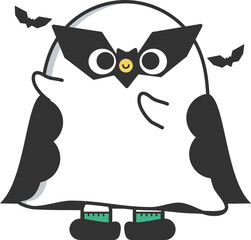 Cute Halloween element in October. Cute Ghost heart activities in Halloween day. Ttrick or Treat.