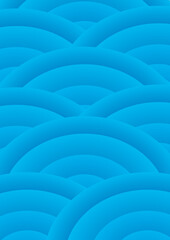 青い曲線の波模様のイメージ