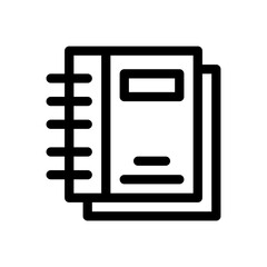 notebook line icon